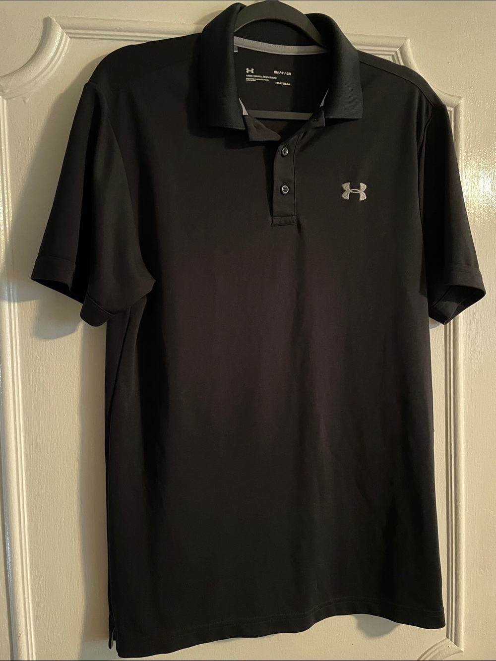Under Armour Men’s Black Polo with Contrast Logo